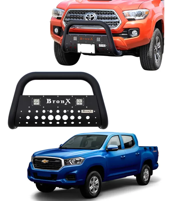 Burrera Black Para Chevrolet S-10 Max 2022 - 2024 + 2 Led