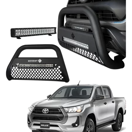 Combo Burrera Ultra Bar Toyota Hilux 2021 - 2025 + Luz Led