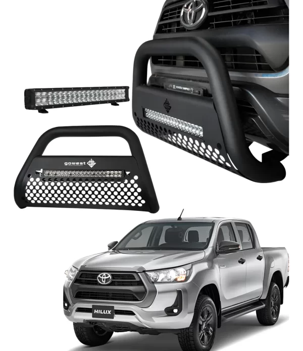 Combo Burrera Ultra Bar Toyota Hilux 2021 - 2025 + Luz Led