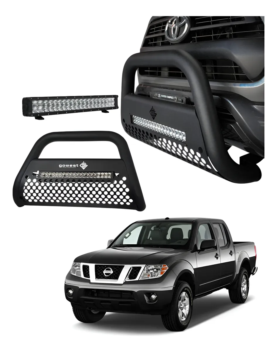 Burrera Ultra Bar Nissan Np300 Frontier 2001 - 2007 + Led - Image 1