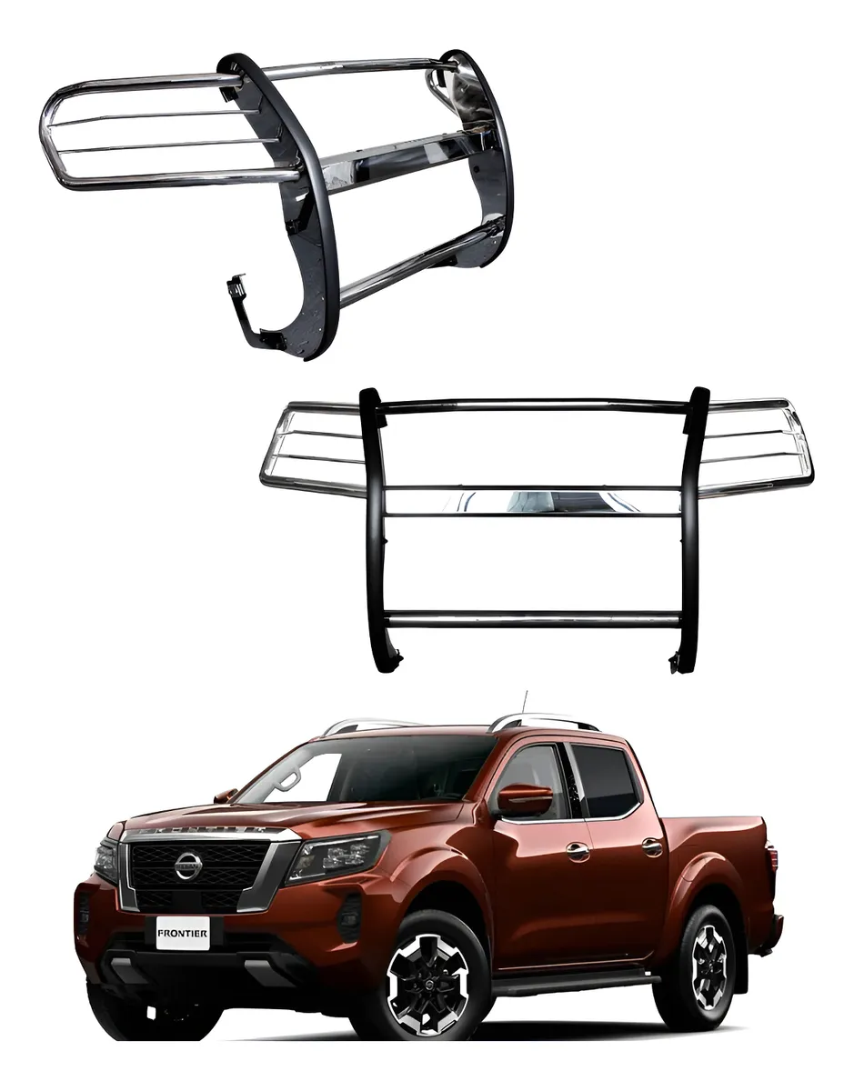 Burrera Acero Inox Para Nissan Np300 Frontier 2021 - 2023 - Image 1