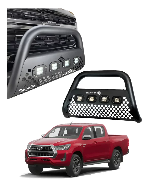 Burrera Ultra Bar 4 Faros P/ Toyota Hilux Srv 2016 - 2023