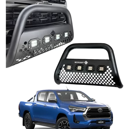 Burrera Ultra Bar 4 Faros P/ Toyota Hilux Platinum 2019-2022