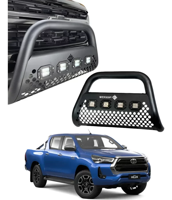 Burrera Ultra Bar 4 Faros P/ Toyota Hilux Platinum 2019-2022
