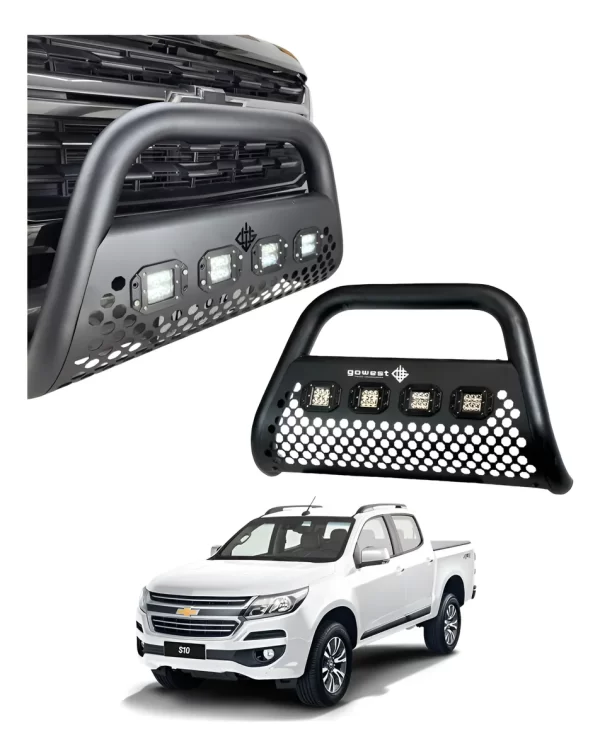 Burrera Ultra Bar 4 Faros P/ Chevrolet S10 2016 - 2021
