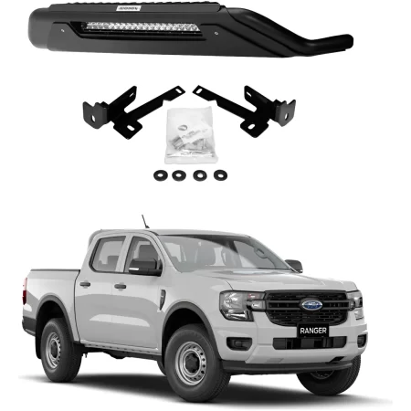 Defensa Rc3 Go Rhino C/ Luz Para Ford Ranger 2016 - 2023