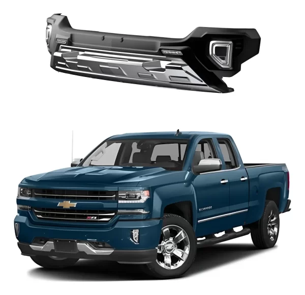Bumper Delantero Con Led Airdesign Silverado 1500 2016-2018