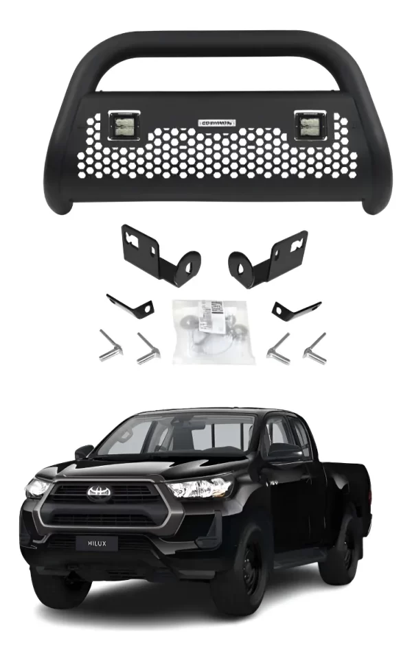 Burrera Defensa Rc2 Lr2 C/luz Toyota Hilux 2016 - 2025