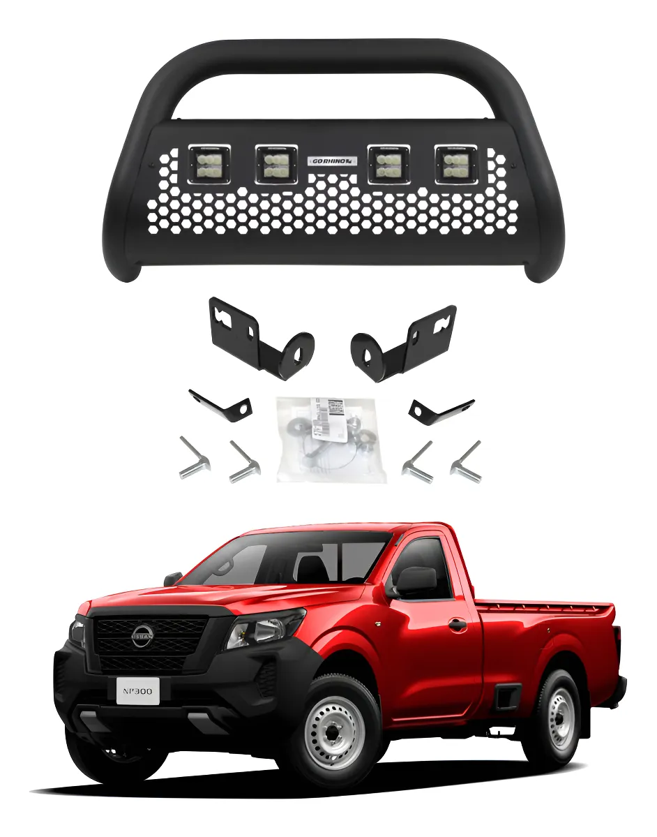 Burrera Defensa Rc2 Lr4 C/ Luz Nissan Np300 2016-2025 - Image 1