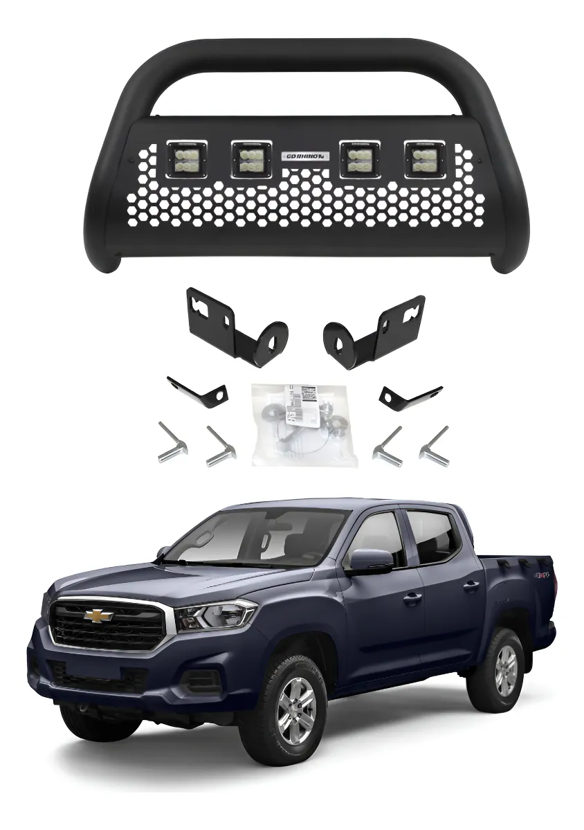 Burrera Defensa Rc2 Lr4 C/ Luz Chevrolet S10 Max 2021 - 2025 - Image 1