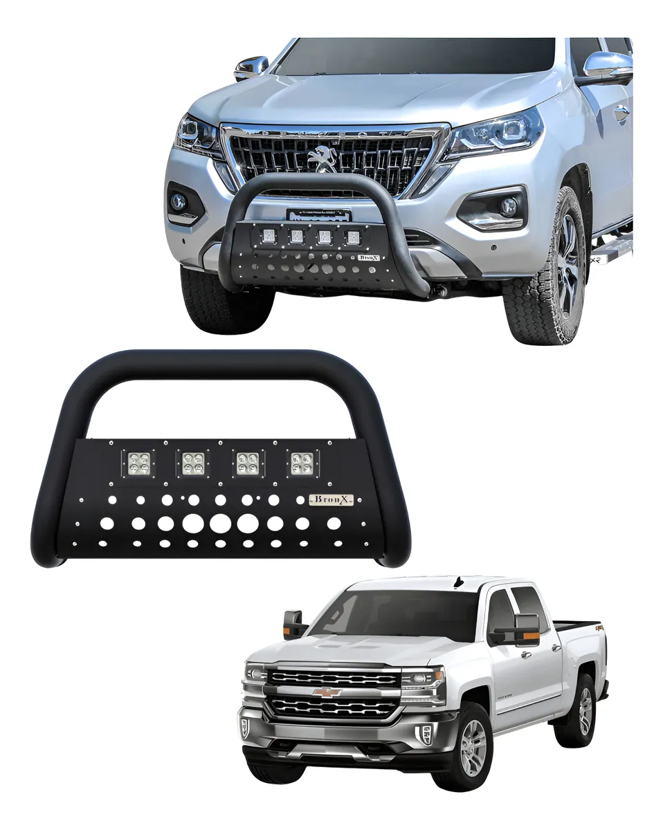 Burrera Black 4 Faros Para Chevrolet Silverado 2014 -2018 - Image 1