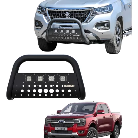 Burrera Black 4 Faros Para Ford Ranger (no Raptor) 2013-2022