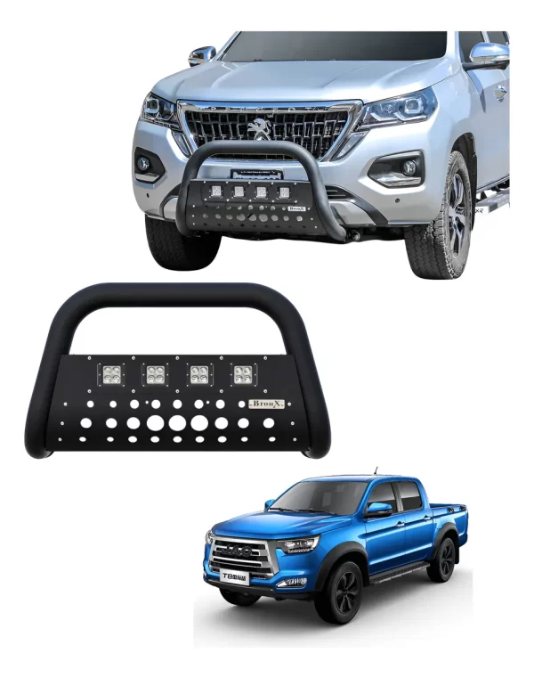 Burrera Black 4 Faros Para Jac Frison T6 2019 - 2020