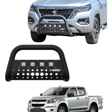 Burrera Black 4 Faros Para Chevrolet S10 2016 -2018