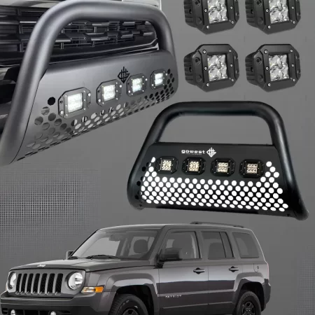 Kit Burrera Ultra Bar Jeep Patriot 2011 - 2017 + 4 Luces Led