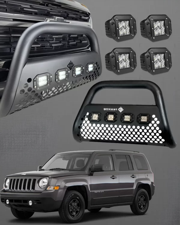 Kit Burrera Ultra Bar Jeep Patriot 2011 - 2017 + 4 Luces Led