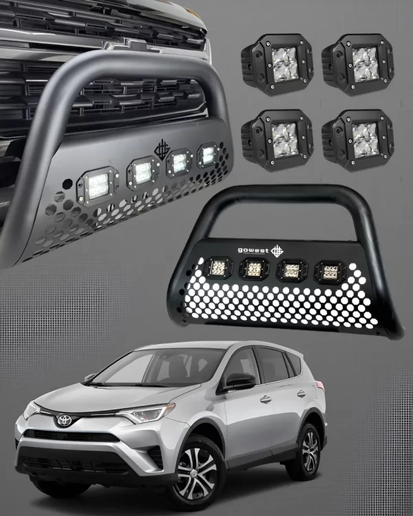 Kit Burrera Ultra Bar Toyota Rav4 2013 - 2018 + 4 Faros Led