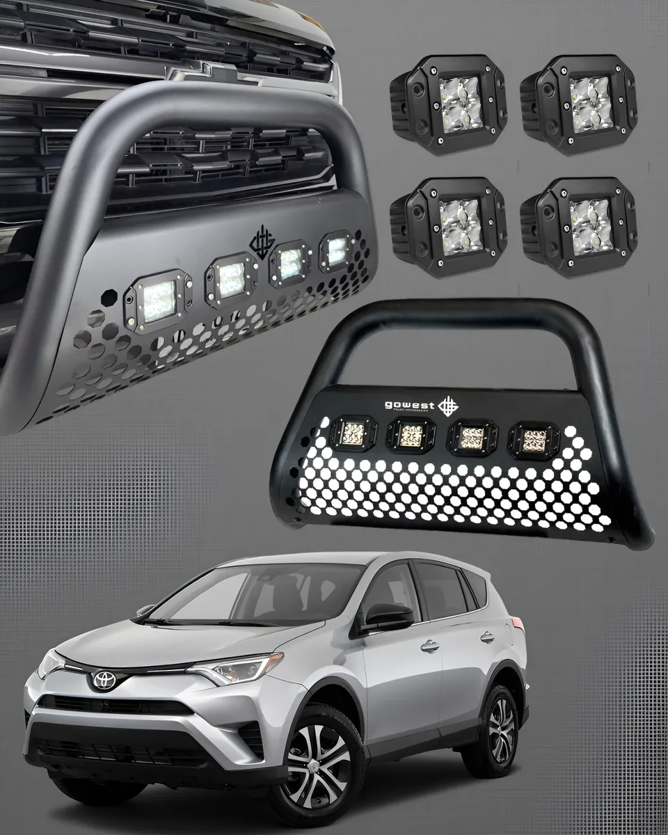 Kit Burrera Ultra Bar Toyota Rav4 2013 - 2018 + 4 Faros Led - Image 1
