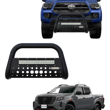 Burrera Black Con Barra Led Np300/frontier 4cil 2016 -2020