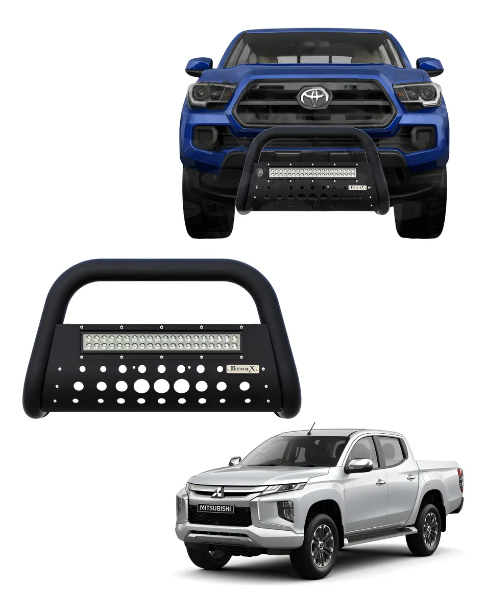Burrera Black Con Barra Led Para Mitsubishi L200 2016 -2019 - Image 1