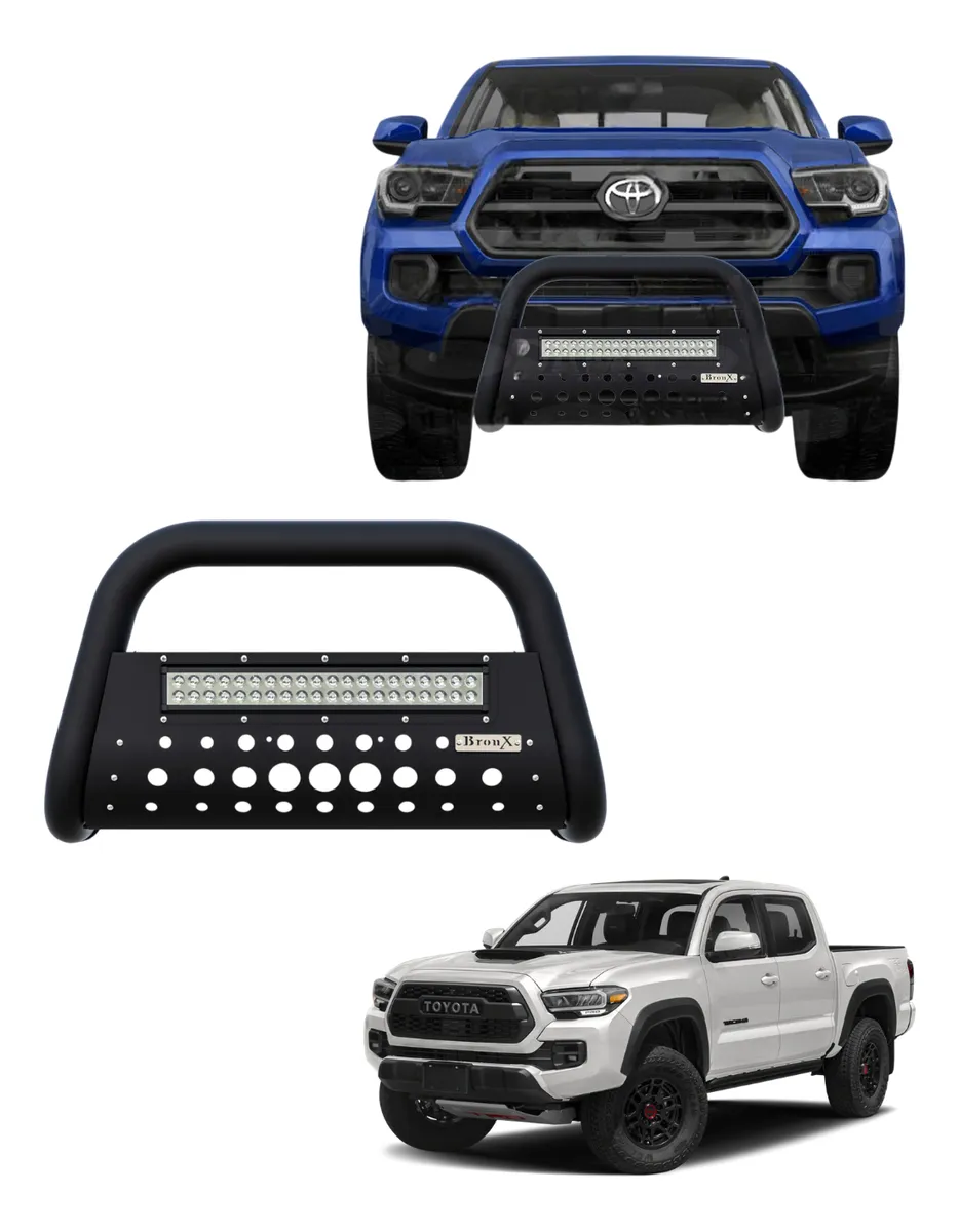 Burrera Black Con Barra Led Para Toyota Tacoma 2016-2023 - Image 1