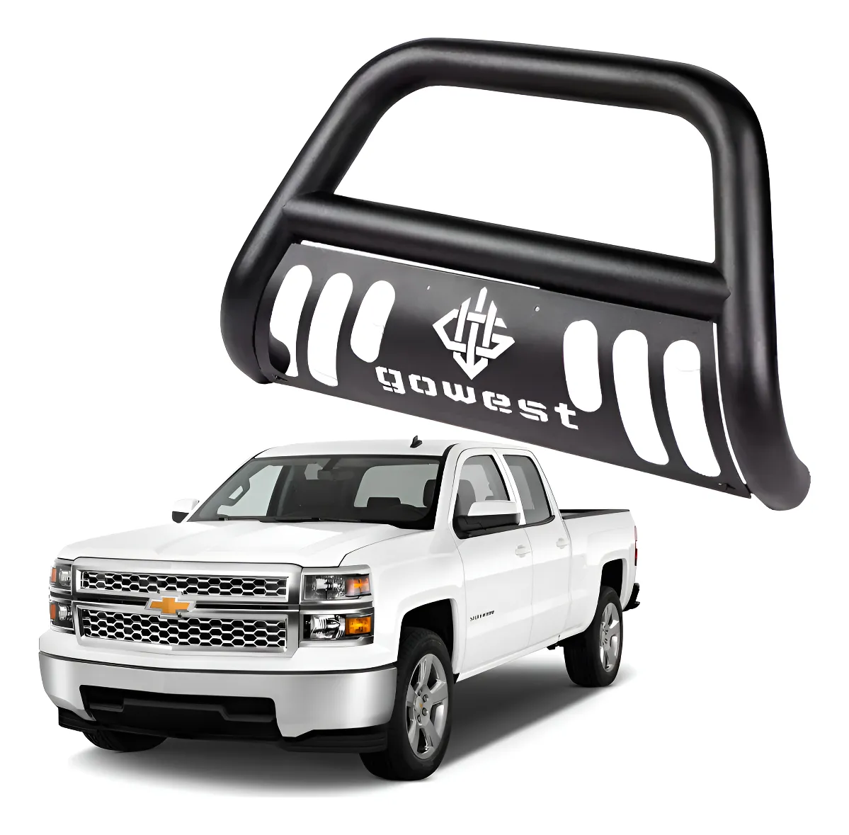 Burrera Protector Bar Negra Chevrolet Silverado 2014 - 2015 - Image 1