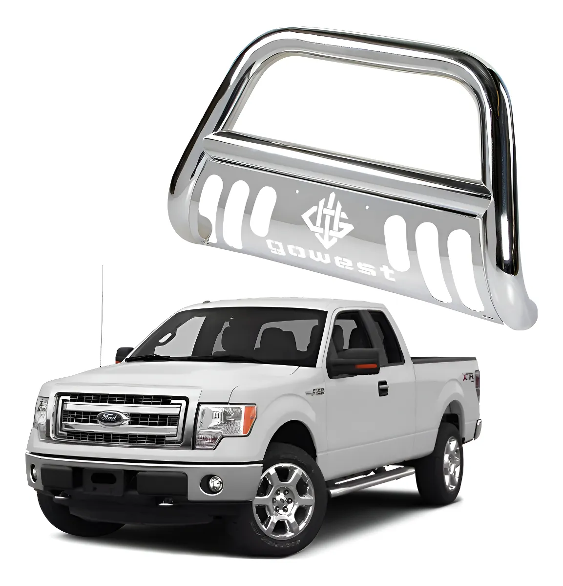 Burrera Protector Bar Ford Lobo F150 2009 - 2014 Cromada - Image 1