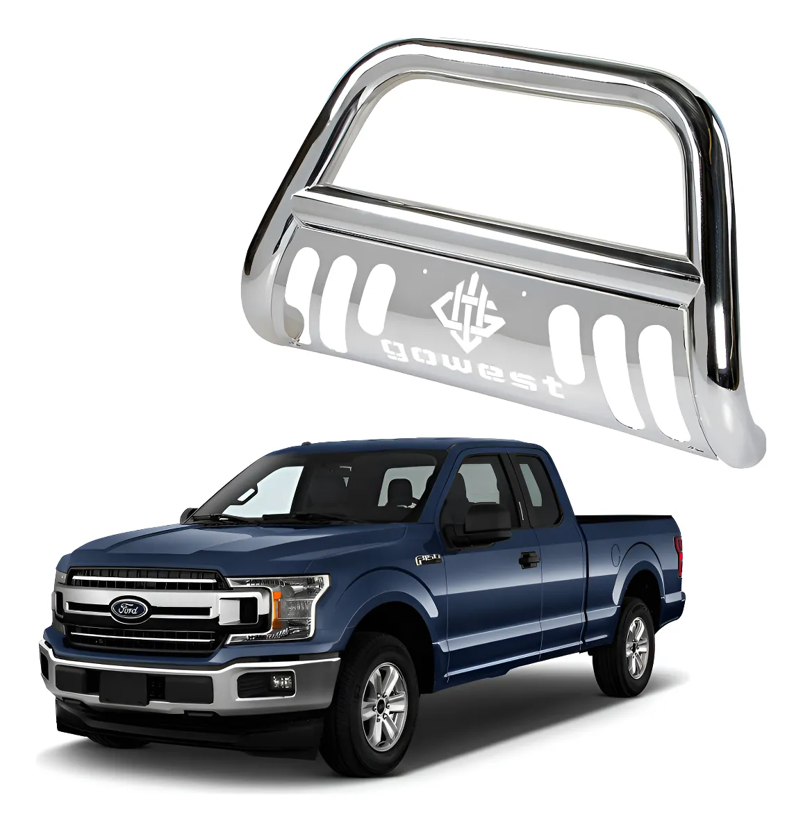Burrera Protector Bar Ford Lobo F150 2018 - 2020 Cromada - Image 1