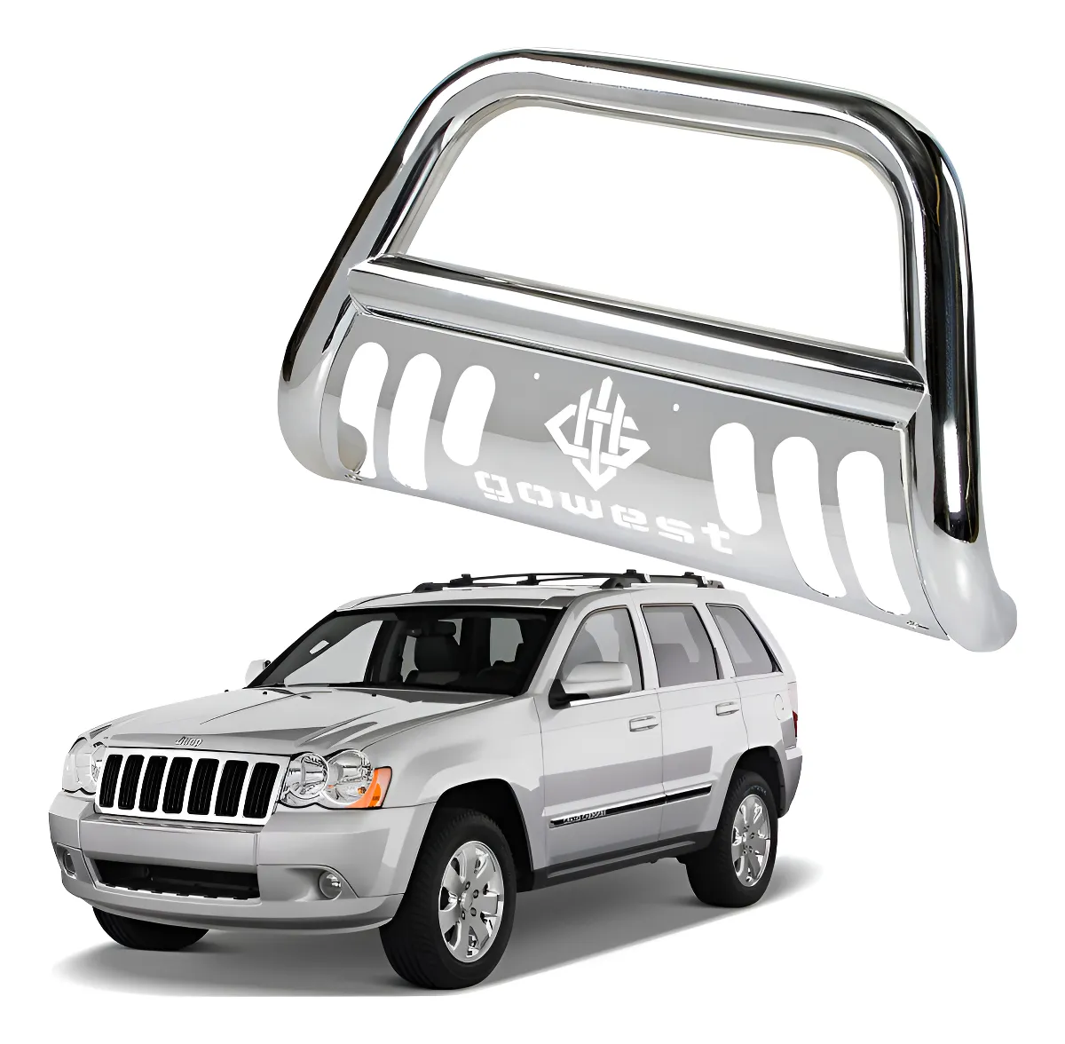 Burrera Protector Bar Cromada Jeep Grand Cherokee 2005-2010 - Image 1