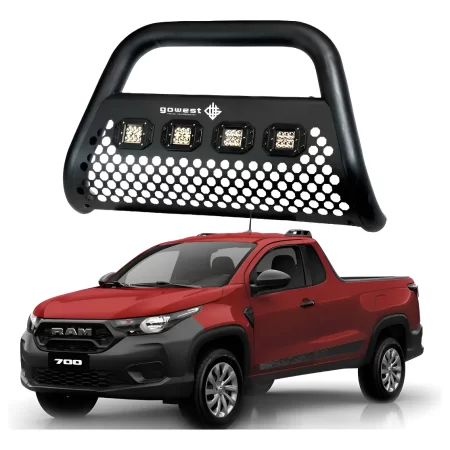 Burrera Eurobumper Delantera Toyota Hilux 2016 Pintada