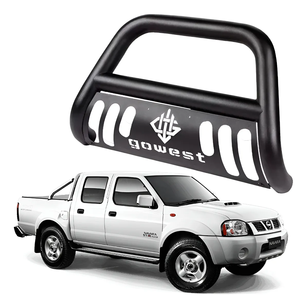 Burrera Protector Bar Negra Nissan D22 Gasolina 2009 - 2015 - Image 1