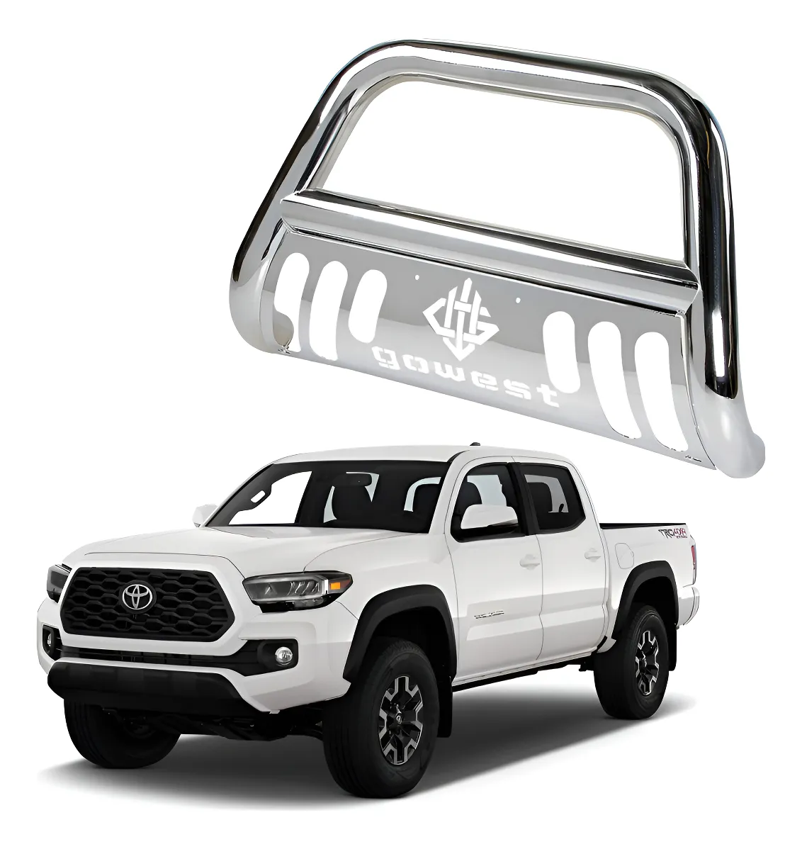 Burrera Protector Bar Toyota Tacoma 2016 - 2023 Cromada - Image 1
