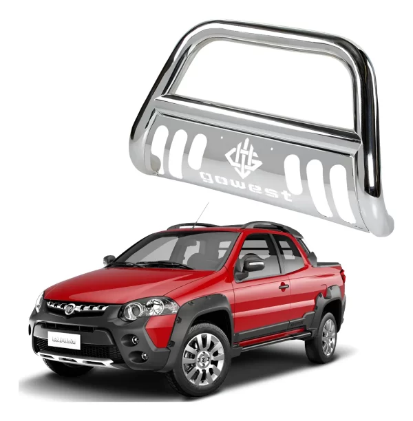 Burrera Protector Bar Cromada Ram 700 Dob Cab 2014 - 2020