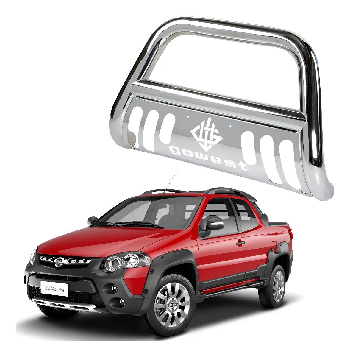 Burrera Protector Bar Cromada Ram 700 Dob Cab 2014 - 2020 - Image 1