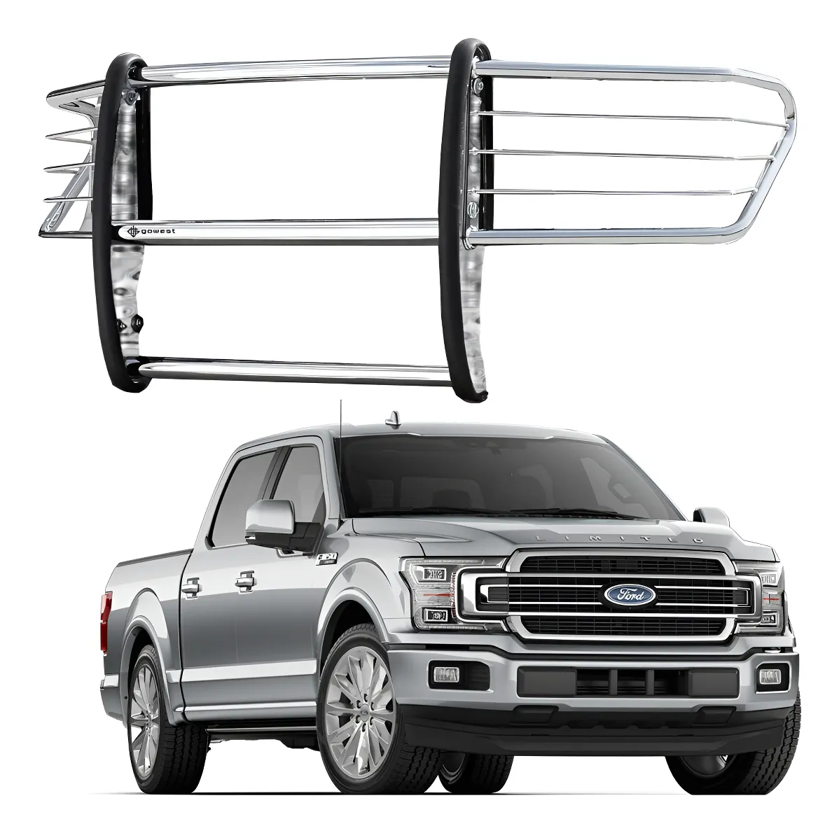 Burrera Euroguard Compatible Con F-150 Lobo 2015 - 2020 Inox - Image 1