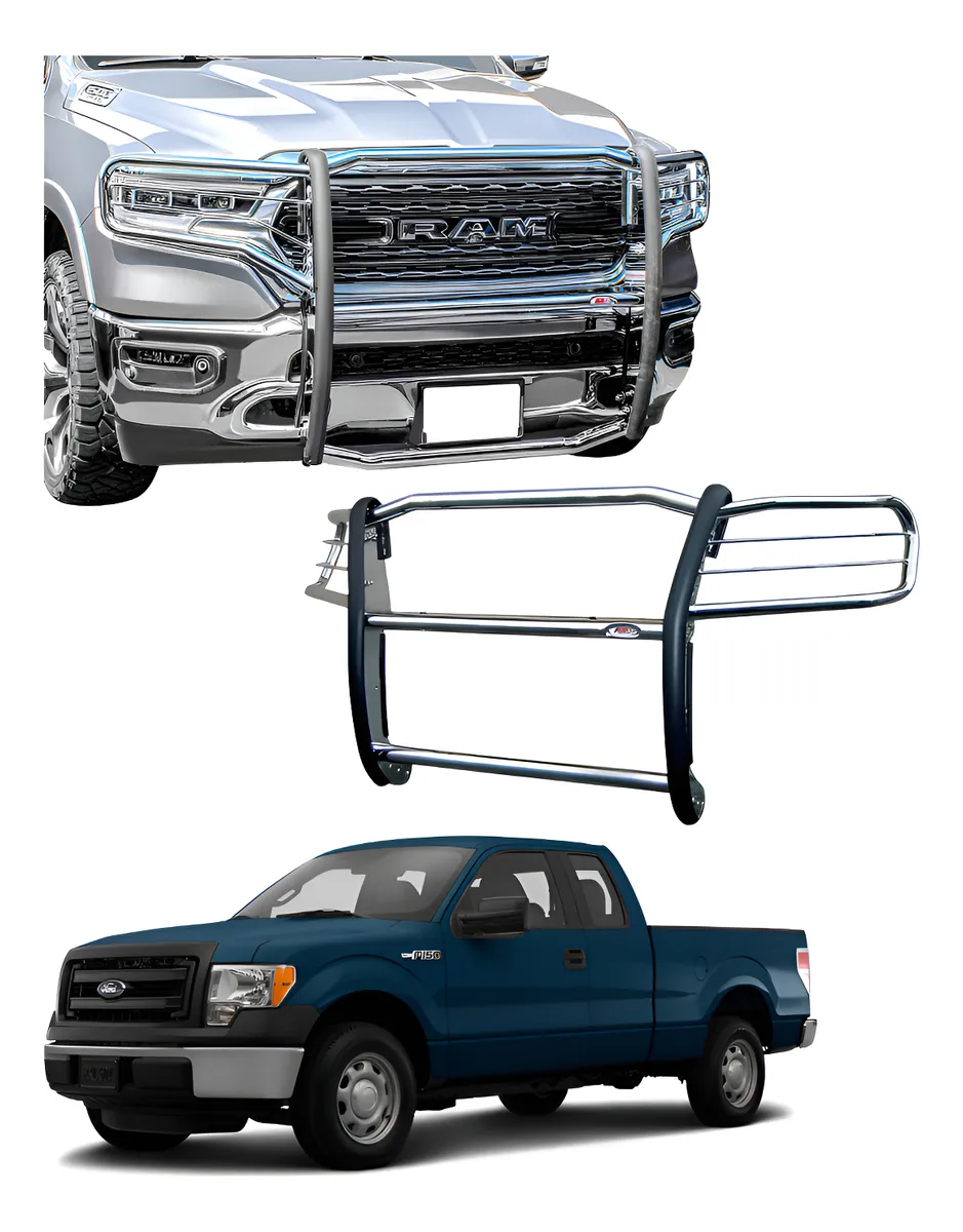 Burrera Super Bronco Cromo Ford Lobo F-150 F-250 2009 - 2014 - Image 1