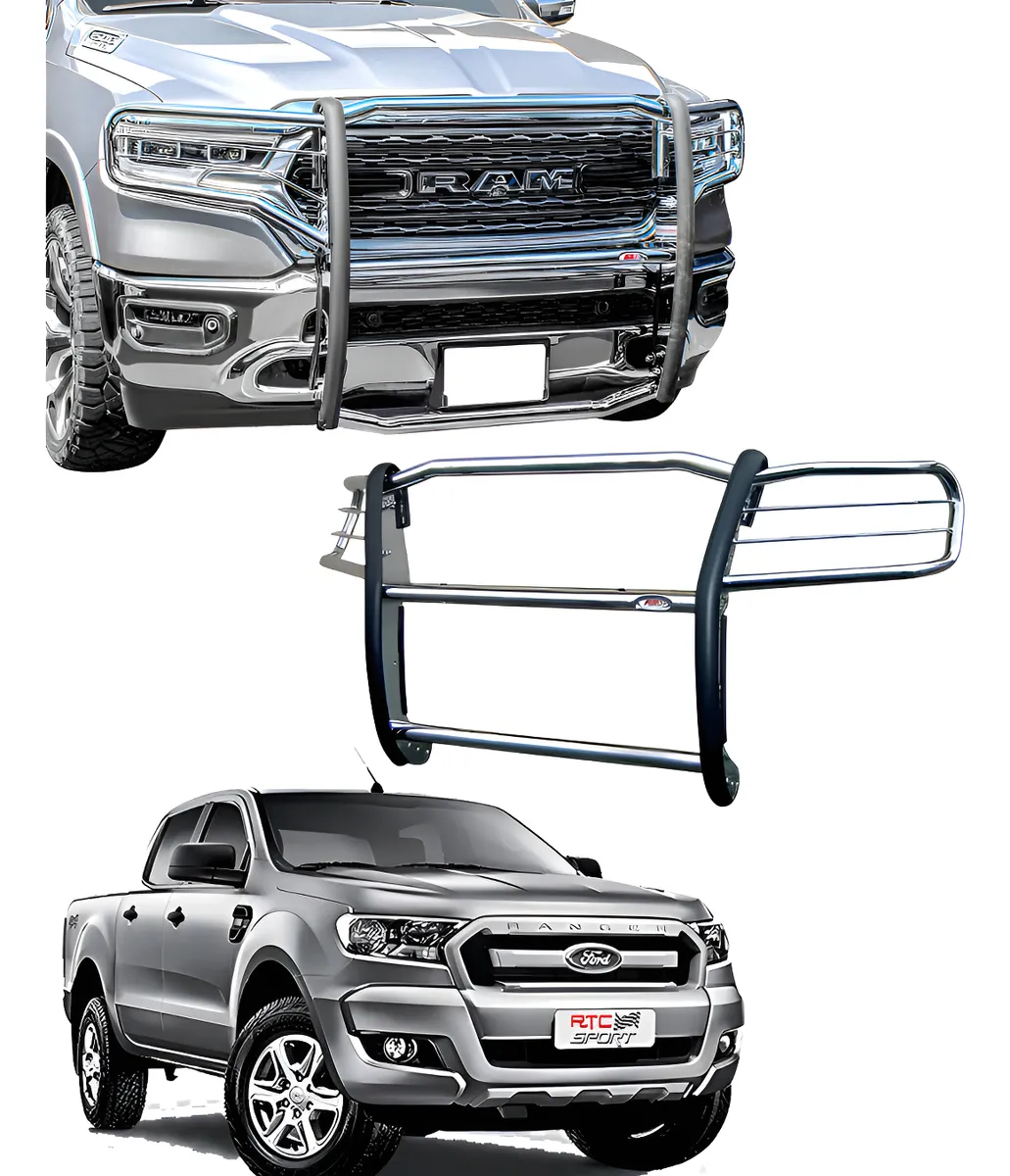 Burrera Super Bronco Cromada Para Ford Ranger 2013 - 2016 - Image 1