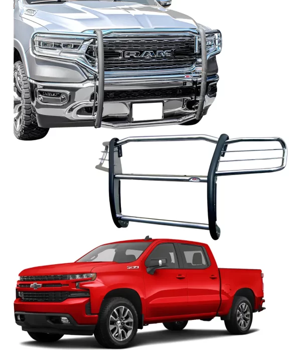 Burrera Tumbaburros Chevrolet Silverado 2019 - 2021 Cromo