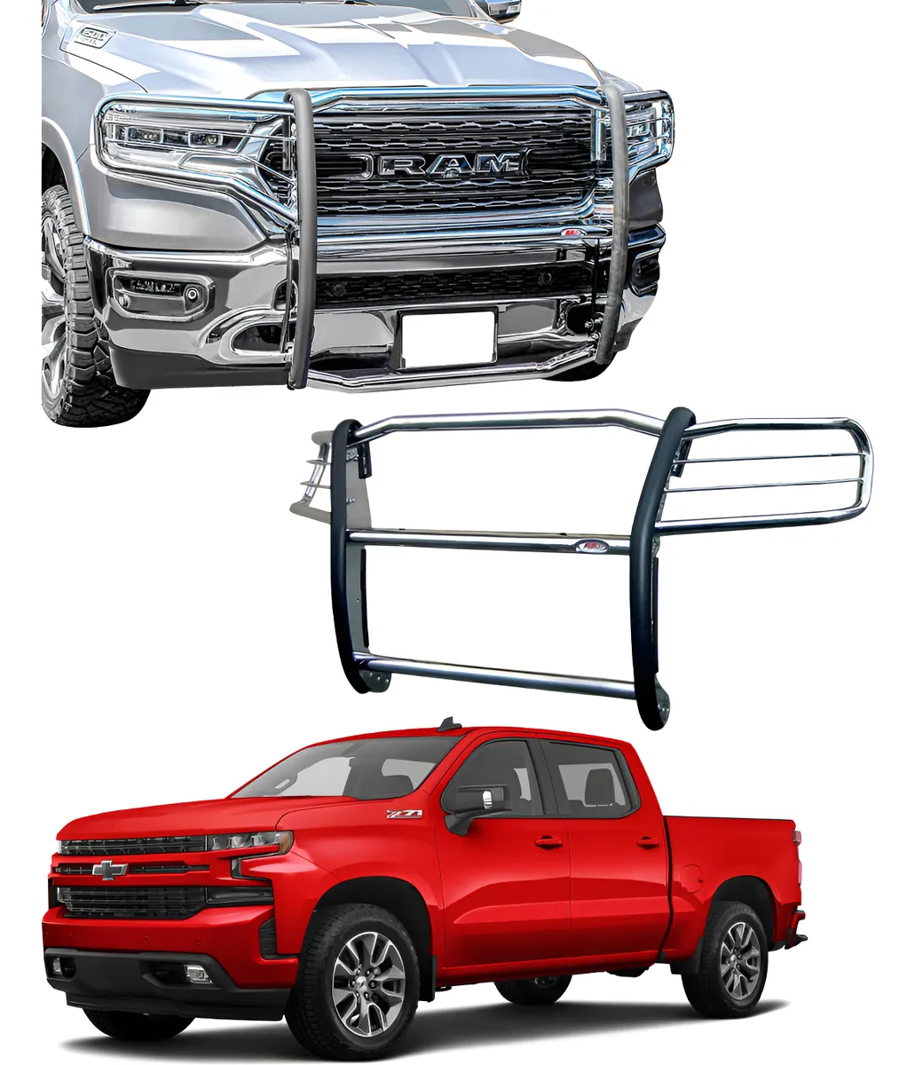 Burrera Tumbaburros Chevrolet Silverado 2019 - 2021 Cromo - Image 1