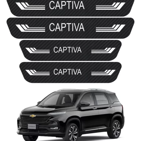 Sticker Protección De Estribos Puertas Chevrolet Captiva