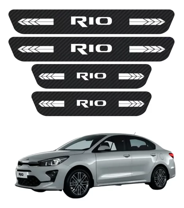 Cinta Protectora Bl Embellecedora Estribos Para Kia Rio
