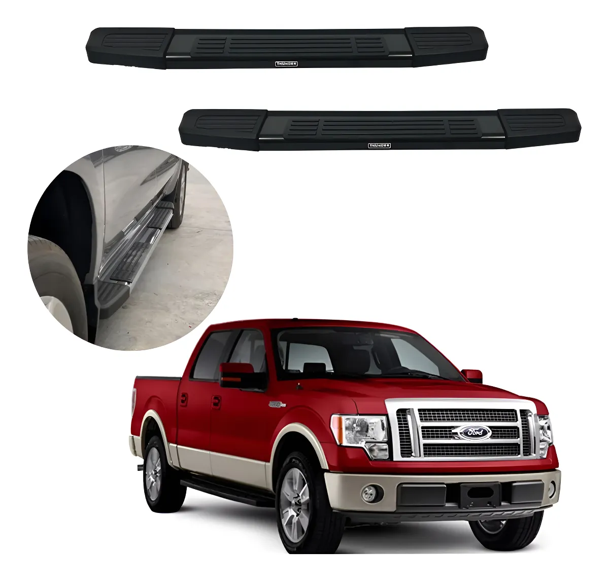 Estribos Mg Para Ford Lobo F150 Doble Cabina 2004 - 2014 - Image 1