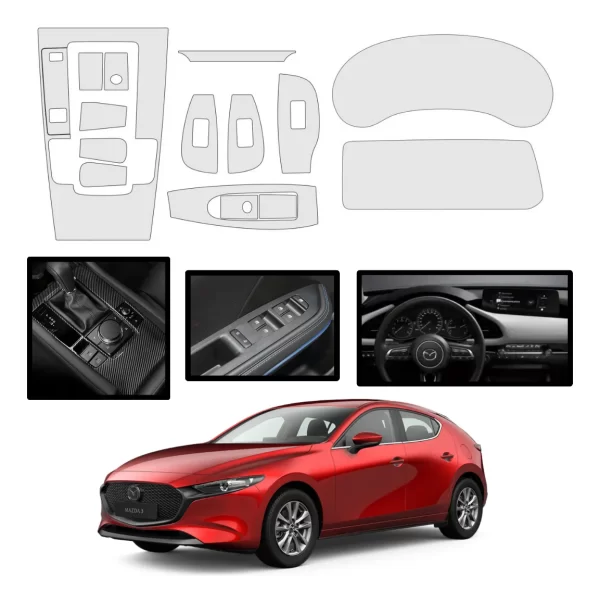 Kit Completo De Proteccion Ppf Mazda 3 2024 Hb Y Sedan