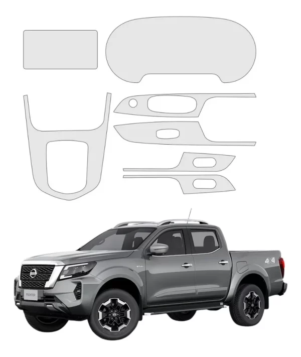 Kit Completo Sticker Bl Para Nissan Frontier 2024