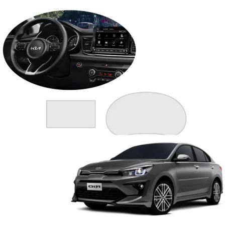 Protector Ppf Bl Pantalla Y Clúster Para Kia Rio Sedan 2023