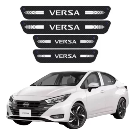 Sticker Protección De Estribos Puertas Nissan Versa Diseño 1