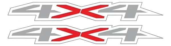Sticker Calcomania 4x4 Silverado Sierra Vinil Calca Batea