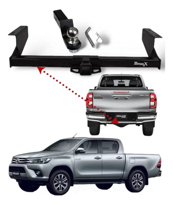 Tiron De Arrastre Para Hilux 2016 - 2022 Y Cople Bola Perno