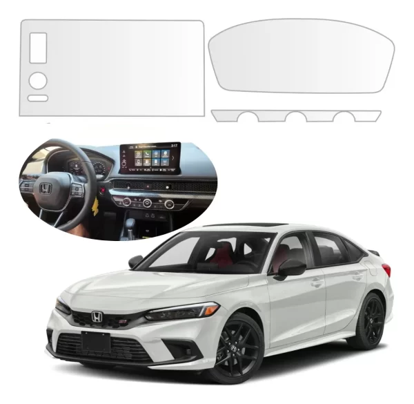 Protector Mica Pantalla Y Tacometro Para Honda Civic 2023