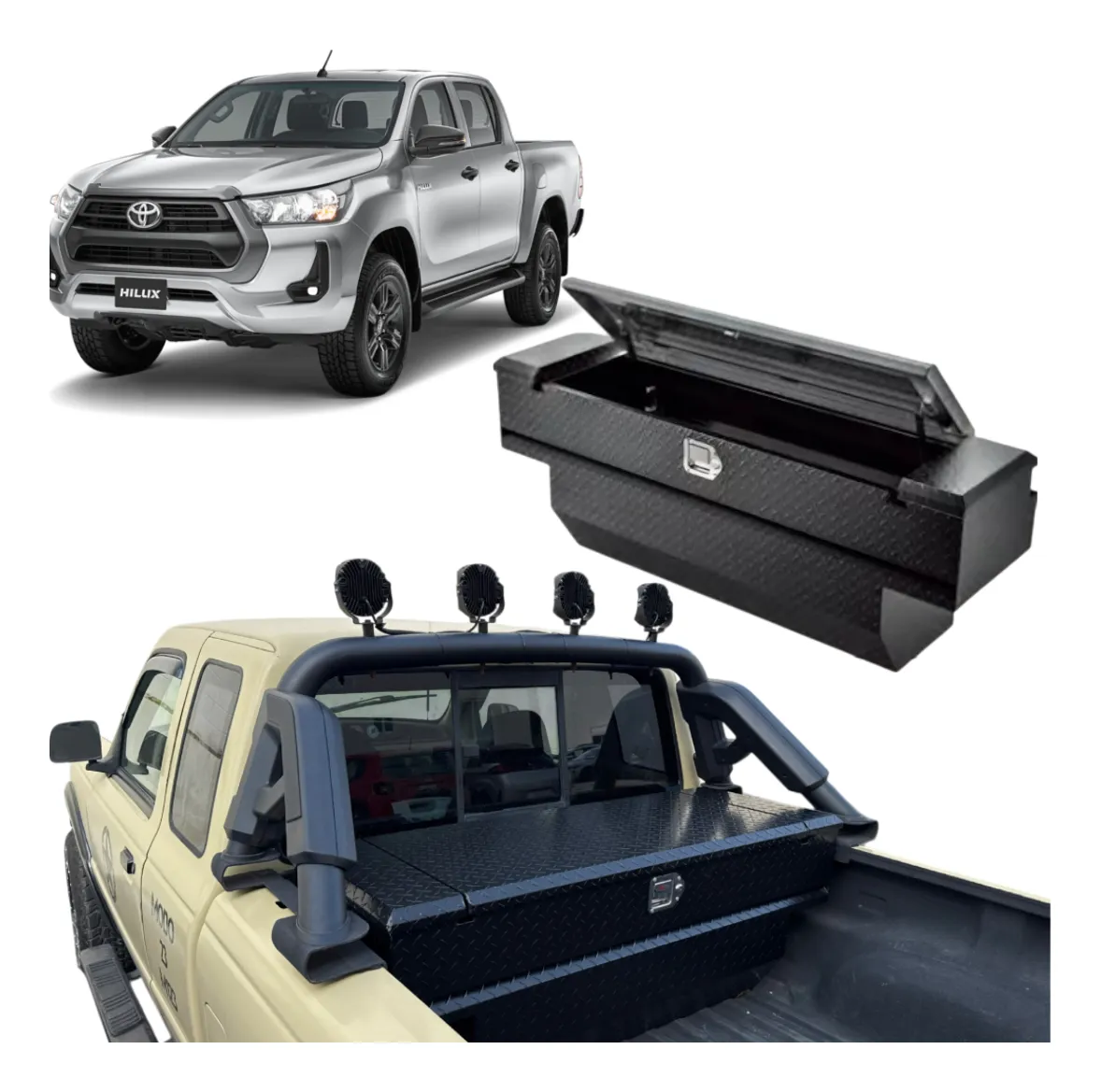 Caja Herramientas Para Toyota Hilux 2005 - 2022 C/ Roll Bar. - Image 1